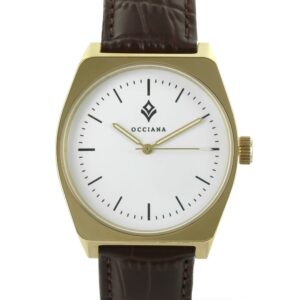 Montre Aurora cuir marron croco