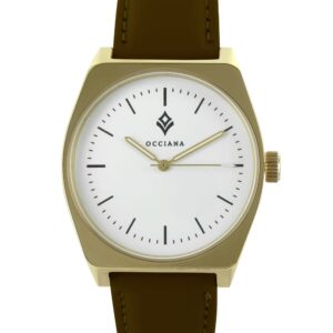 Montre Aurora cuir marron lisse