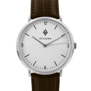Montre Esper cuir marron lézard