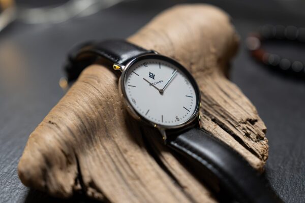 Montre Esper cuir noir lisse – Image 2