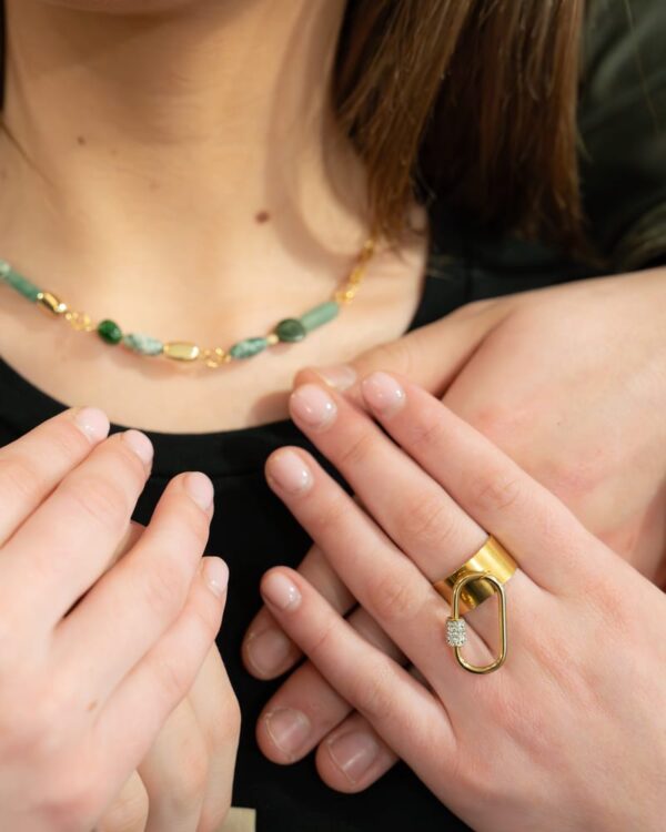 Collier Argenté Coeur Onorada – Image 3