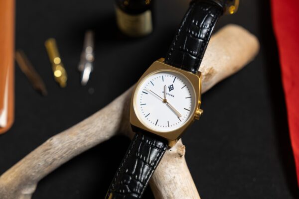 Montre Aurora cuir marron croco – Image 2